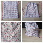 Nowy workoplecak wodoodporny 35x42 Usta handmade