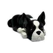 FIGURKA 3D BOSTON TERRIER BRELOK PIESEK PIES PSY  