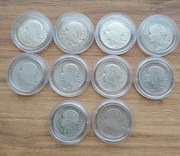 10 szt.  2zł Głowa srebro 1932-1934