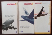 Rozkład lotów Iberia - 3 różne - lata 2000-2005 