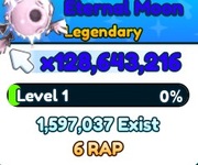 Tap Simulator Roblox RB Eternal Moon z randomowym enchantem OPIS