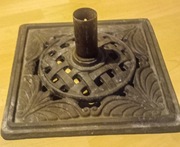 Żeliwna  secesyjna podstawa pod choinkę , parasol 