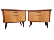 Komoda Vintage Szafka Nocna Patyczak lata 60/70 - 2 szt - Piękna