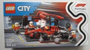 Lego 60443 F1 Pit Stop Mechanicy z Bolidem Ferrari