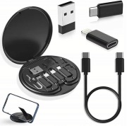 ZESTAW ADAPTERÓW USB C A LIGHTNING MICRO USB PRZEJŚCIÓWKI ETUI KLUCZYK SIM