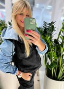 MEGI bluza bawełna połączona z jeansem