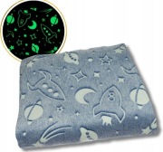 Koc świecący w ciemności dla chłopca Kosmos 