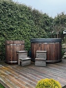 Ręcznie wykonana naturalna balia ogrodowa |bez plastiku |piec gaz/drewno