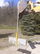 Chwytak krawężników do koparki