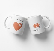 Kubki walentynki dla PAR ( cena za zestaw) OKAZJA