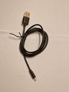 Czarny kabel microUSB 100 cm tylko do ładowania