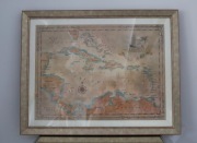 Mapa Karaibów 66x84, Caribbean