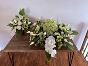 Kompozycja stroik komplet wiązanka kwiaty na cmentarz nagrobna wielkanocna