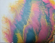 Piękny obraz pouringpaint 