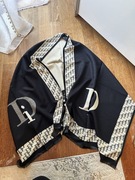 Szalik chusta logo dior wełna viskoza