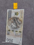 Banknot 200 zł numer nispotykany