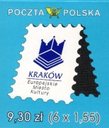 Zeszycik znaczkowy Kraków 2000 (6 x 3678) - Poczta Polska