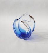 Szklany kosz patera klosz Murano Glass Vintage 