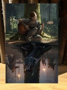Ellie. The last of Us. Metalowy obraz