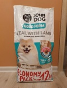 John Dog - KARMA DLA PSA, RASY MAŁE - CIELĘCINA JAGNIĘCINA -11KG