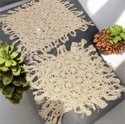 Zara Home obrusy bieżniki serwetki zestaw vintage boho frędzle