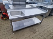 Zlew Gastronomiczny 1 Komorowy Z Półką 180/70/85