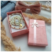 Komplet biżuterii, bransoletki pierścionek, kryształki hematyt stal +GRATIS