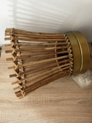 Lampa wisząca boho bambusowa E27 Handmade in Indie