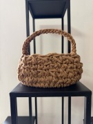 Koszyk - karmelowy gruby sznurek bawełniany 