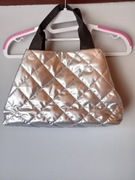 Torebka pikowana srebrna nowa