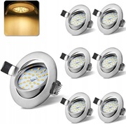 GR4TEC -ZESTAW- 6 WPUSZCZANYCH LAMP SUFITOWYCH LED