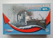 MIRAGE 1:400 Niemiecki torpedowiec V106 [Edycja z blaszką fototrawioną]