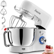 ZUCCIE Robot Kuchenny 5L Cichy Mikser 3 Narzędzia Osłona Przed Chlapaniem