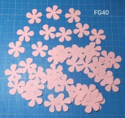 SCRAPKI KRAKÓW kwiatuszki 50 szt. Różowe GIRL (FG40)