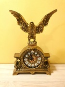 Zegar kominkowy, mosiądz