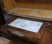 Duży kredens ludwikowski | marmurowy blat | komplet | z Bawarii