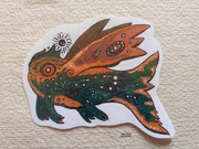 Naklejka rybek skrzydlaty