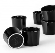 Thermomix TM6 porcelanowe foremki do przystawki Varoma CZARNE