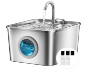 Fontanna Poidło dla Kota 2,6 L ze Stali Nierdzewnej