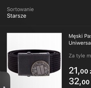 Męski Pasek Parciany Pitbull Logo Uniwersalny