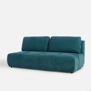 sofa Agata Meble - rozkładana 3 osobowa błękitna