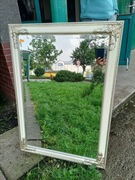 Piękne srebrne złote lustro