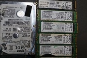 Zestaw Dyski SSD 512GB 256GB i inne uszkodzone serwis hobby