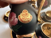 Seltmann Wieden Bavaria - serwis Mokka Marie Luise czarny ze zlotem