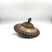 Antyczna pokrywka do buliery pozłacane srebro grawer Szwecja 1910 nouveau 