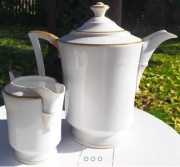 Oryginalny, niemiecki porcelanowy Dzbanek do kawy z Mlecznikiem