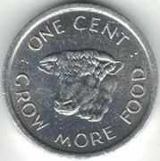 Seszele 1 cent 1972 FAO - 16 mm - nr 1