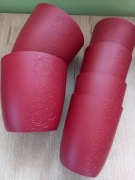 Zestaw 6 doniczek plastikowych bez podstawek