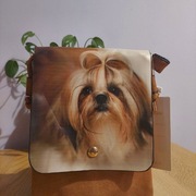 Ruda torebka z Shi Tzu