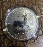SREBRNA MONETA Krugerand 1 oz 24H UNCJA SREBRA (edycja kolekcjonerska "50")